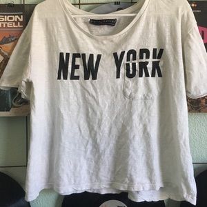 White New York shirt